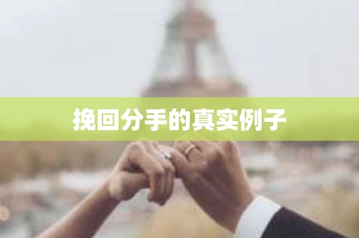 挽回分手的真实例子