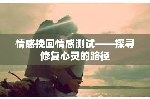 情感挽回情感测试——探寻修复心灵的路径
