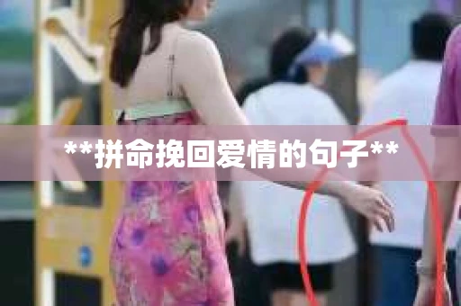 **拼命挽回爱情的句子**