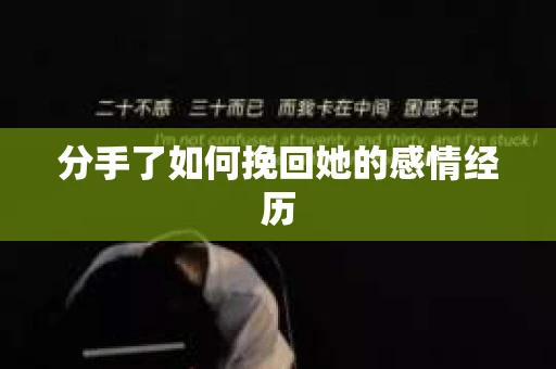 分手了如何挽回她的感情经历