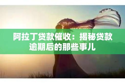 阿拉丁贷款催收：揭秘贷款逾期后的那些事儿
