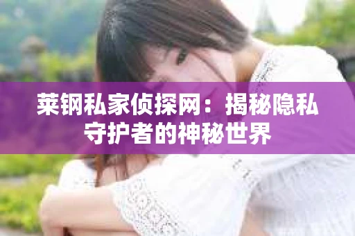莱钢私家侦探网：揭秘隐私守护者的神秘世界