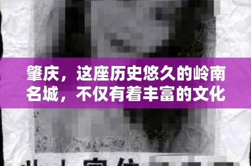 肇庆，这座历史悠久的岭南名城，不仅有着丰富的文化遗产，还有着独特的现代生活节奏。在这个城市里，你是否曾有过需要帮助解决一些棘手问题的时候？或许，你听说过肇庆有私家侦探，那么，他们究竟是怎样的存在呢？