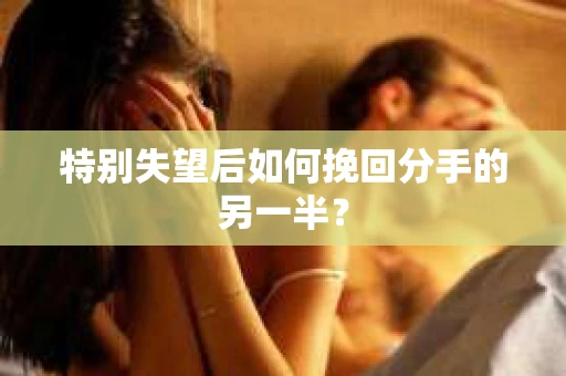 特别失望后如何挽回分手的另一半？