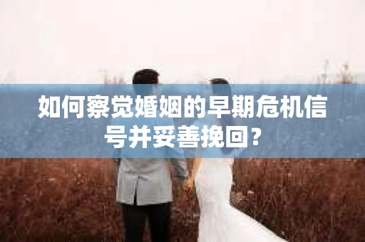 如何察觉婚姻的早期危机信号并妥善挽回？