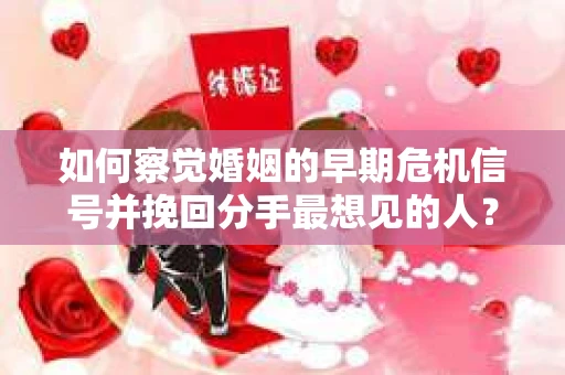 如何察觉婚姻的早期危机信号并挽回分手最想见的人？